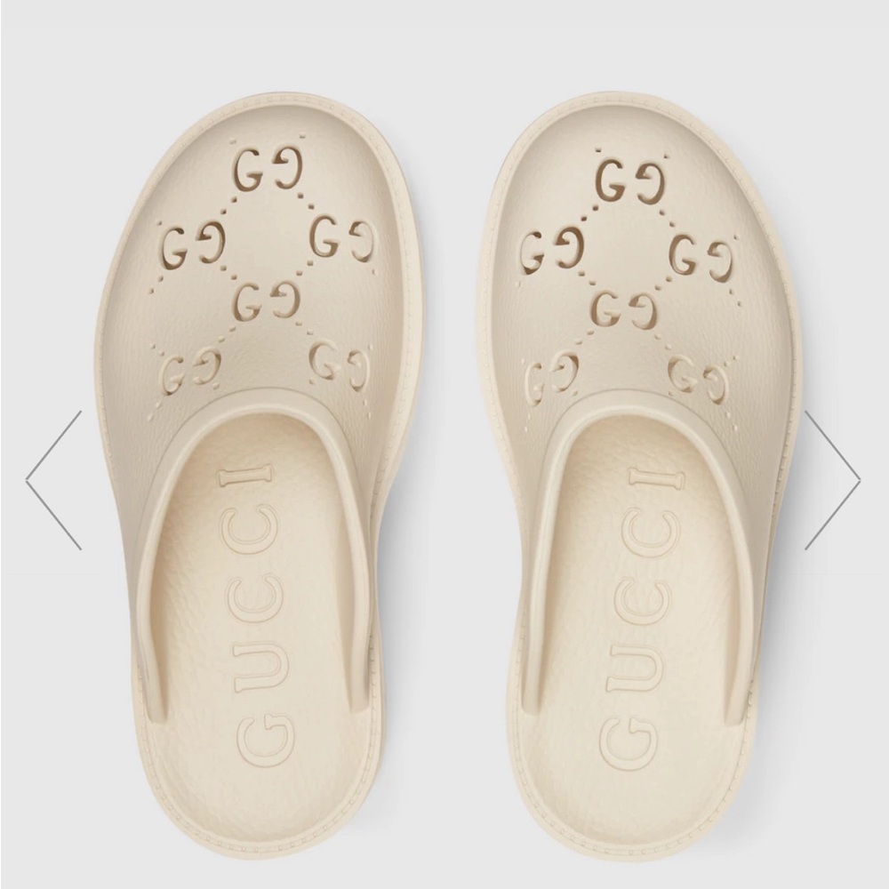 GUCCI | GG Perforated Platform Sandals